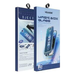 Folie de protectie Ecran Veason pentru Apple iPhone 11 / XR, Sticla Securizata, Full Glue, 6D, Neagra imagine