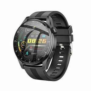 Smartwatch Hoco Y9, TFT 1.36 inch, IP68, bratara din silicon, Bluetooth, 128 MB RAM (Negru) imagine