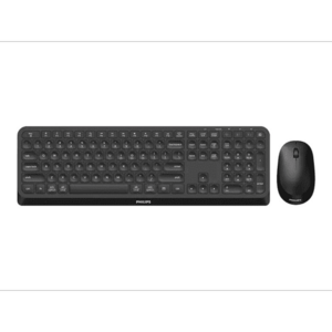 Kit Tastatura si mouse wireless Philips 4000 series SPT6407B/31, Bluetooth, English Layout (Negur) imagine