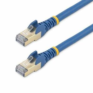 Cablu de retea Cat6a, Startech, 0.5m, Albastru imagine