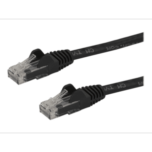 Cablu de retea, Startech, Cat6, 1.5m, Negru imagine