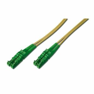 Cablu de retea, Assmann, Fibra optica, Lungime 1m (Galben/Verde) imagine