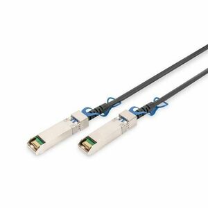 Cablu de retea SFP28 DAC, DIGITUS, 2m, Negru/Alb imagine