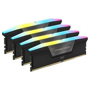 Kit 4 memorii RAM Corsair Vegeance, 96GB (4x24GB), DDR5, 5600MHz, Negru imagine