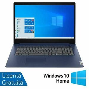 Laptop Refurbished Lenovo IdeaPad 3 17ITL6 cu procesor Intel® Core™ i3-1115G4 pana la 4.10GHz, Memorie 8GB DDR4, 1TB HDD, video Intel UHD Graphics, Display 17.3inch, Windows 10, Albastru imagine