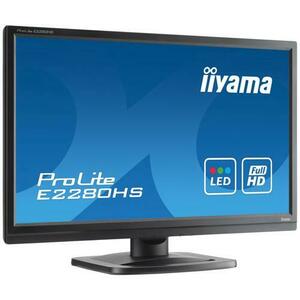 Monitor Refurbished Iiyama E2280HS, 22 Inch Full HD TN, VGA, DVI, HDMI imagine