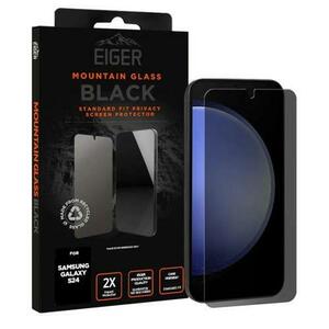 Folie de protectie Eiger Sticla 2.5D Mountain Glass Privacy pentru Galaxy S24, Negru imagine