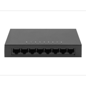 Switch DIGITUS DN-80069, 8 porturi Fast Ethernet (Negru) imagine