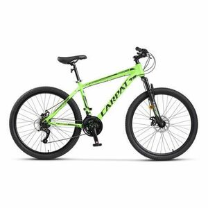 Bicicleta MTB-HT Carpat SPARTAN C26581A, roti 26inch, 21 viteze, cadru Hardtail 431 mm (Verde/Negru) imagine