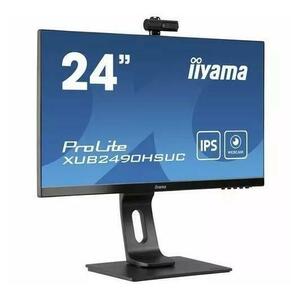 Monitor IPS LED Iiyama 23.8inch XUB2490HSUH-B1, Full HD (1920 x 1080), HDMI, DisplayPort, Boxe, Pivot, 100 Hz, 4 ms (Negru) imagine