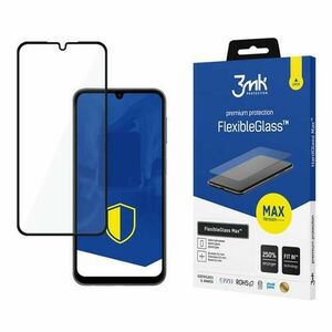 Folie de protectie Ecran 3MK FlexibleGlass Max pentru Samsung Galaxy A25 A256, Sticla Flexibila, Full Glue, Neagra imagine