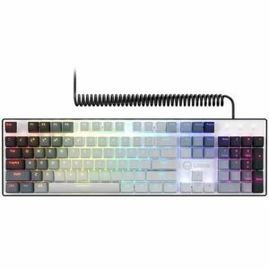 Tastatura Gaming Mecanica Lorgar Azar 514 RGB, iluminare RGB, Layout EN (Alb) imagine