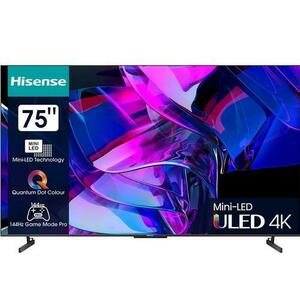 Televizor Mini-LED ULED Hisense 190 cm (75inch) 75U7KQ, Ultra HD 4K, Smart Tv, WiFi, CI+ imagine