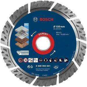 Disc de taiere diamantat Bosch Expert MultiMaterial 2608900661, 150x2.4x12 mm, alezaj 22.23 mm imagine