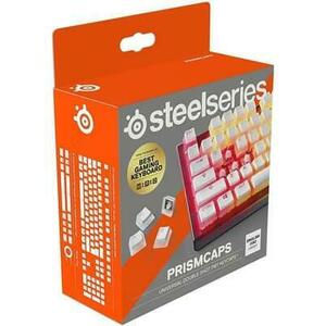 Kit taste pentru tastatura mecanica SteelSeries PrismCAPS, Layout UK (Alb) imagine