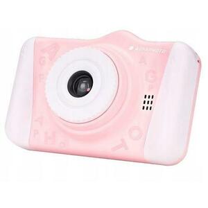Aparat foto digital compact pentru copii AgfaPhoto Realikids Cam 2, include card micro SD de 8 GB (Roz) imagine