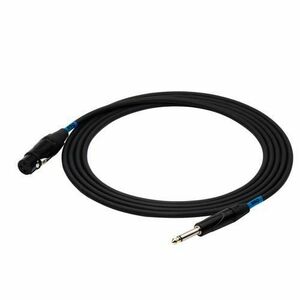 Cablu audio SSQ XZJM, Jack 6.3 mm - XLR mama, 5 m, Negru imagine