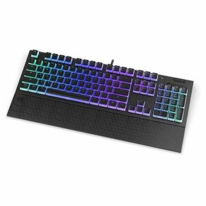 Tastatura Gaming Mecanica Endorfy Omnis Pudding Blue, iluminare RGB, USB, Layout US (Negru) imagine