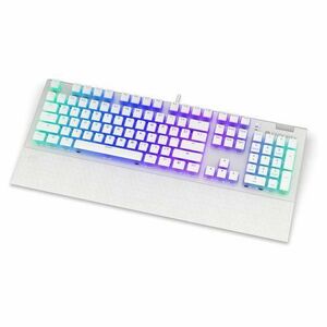 Tastatura Gaming Endorfy Omnis Pudding Onyx, Iluminare RGB, Layouy US, Brown Switch (Alb) imagine