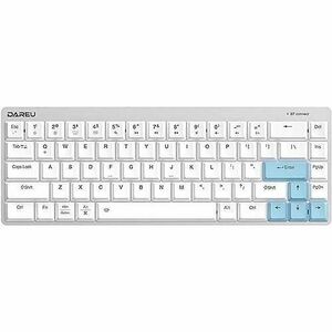 Tastatura Mecanica Dareu EK868, Blue Switch, Bluetooth, Layout International (Alb) imagine