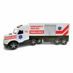 Camion de jucarie Wader Magic Truck Ambulance (Alb/Rosu) imagine