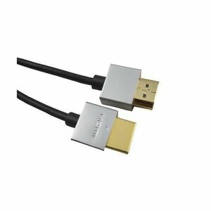 Cablu HDMI plat, Slim, High Speed Ethernet, Versiunea 2.0, 4K×2K@60hz, conectori auriti, 0.5m, PremiumCord kphdmes05 imagine