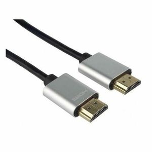 Cablu HDMI plat, Slim, High Speed Ethernet, Versiunea 2.0, 4K×2K@60hz, conectori auriti, 2m, PremiumCord kphdmes2 imagine