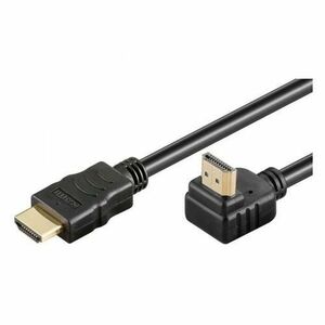 Cablu HDMI, conector 90 grade, High Speed, 4K, Versiunea 1.4, conectori auriti, 2m, PremiumCord kphdmea2 imagine