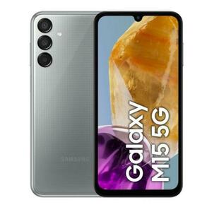 Telefon mobil Samsung Galaxy M15, Procesor Mediatek Dimensity 6100+, Super AMOLED Capacitiv touchscreen 6.5inch, 4GB RAM, 128GB Flash, Camera Tripla 50+5+2MP, 5G, Wi-Fi, Dual SIM, Android (Gri) imagine