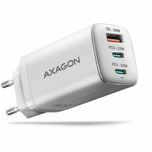 Incarcator retea Axagon ACU-DPQ65W, 65W, 2x USB Type-C, 1x USB Type-A (Alb) imagine