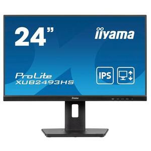 Monitor IPS LED Iiyama 23.8inch XUB2493HS-B6, Full HD (1920 x 1080), HDMI, DisplayPort, Boxe, Pivot, 100 Hz, 05 ms (Negru) imagine