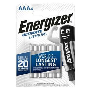 Baterii Ultimate Lithium Energizer, AAA, L91, 1.5V, 4 buc/set imagine