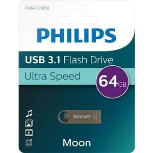 Stick USB Philips FM64FD165B/00, 64GB, USB 3.1 (Gri) imagine