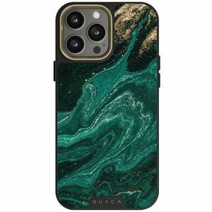 Husa Burga Elite Gold Emerald Pool compatibila cu iPhone 15 Pro Max imagine