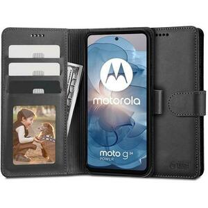 Husa pentru Motorola Moto G24 Power / G04 / G24, Tech-Protect, Wallet, Neagra imagine
