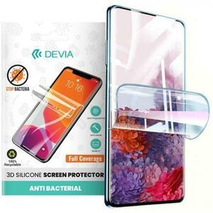 Folie Silicon Devia DVFSASGA25G, Antibacterian, pentru Samsung Galaxy A25 5G (Transparent) imagine