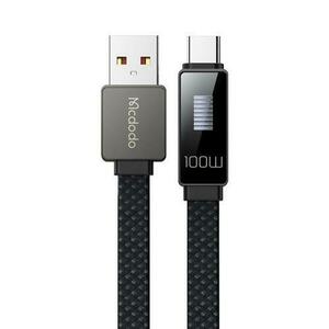 Cablu de date Mcdodo USB la Type-C Rhythm LED, Fast Charging, 6A, 1.2m, 100W (Negru) imagine