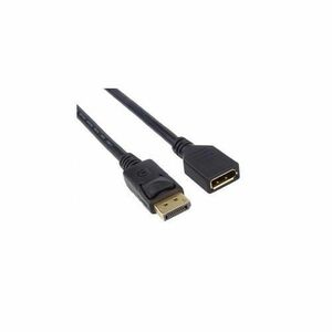 Cablu prelungitor DisplayPort PremiumCord, tata - mama, 4K@30Hz, conectori auriti, 3m, dublu ecranat imagine