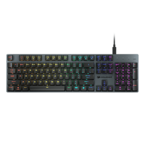 Tastatura Gaming Mecanica Cougar Luxlim, iluminare RGB, USB Type-C (Negru) imagine