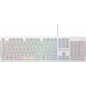 Tastatura Gaming Mecanica Cougar Vantar S, iluminare RGB, USB, Layout International, Scissor Switch (Alb) imagine