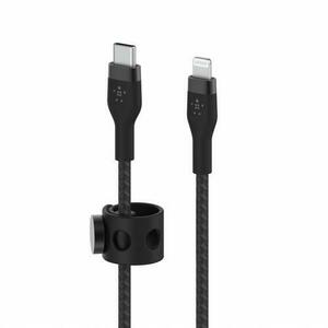 Cablu de date Belkin CAA011bt2MBK BOOST CHARGE PRO, Flex, USB-C - LTG, 2 m (Negru) imagine