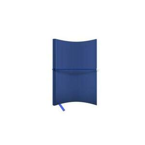 Agenda nedatata A5 Castelli, coperta flexibila horizon mat bleumarin, elastic orizontal bleumarin, dictando ivory imagine