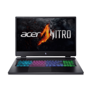 Laptop Gaming Acer Nitro 17 AN17 (Procesor AMD Ryzen 9 8945HS (16M Cache, up to 5.2 GHz), 17.3inch QHD, 32GB DDR5, 1TB SSD, NVIDIA GeForce RTX 4070 @8GB, Negru) imagine