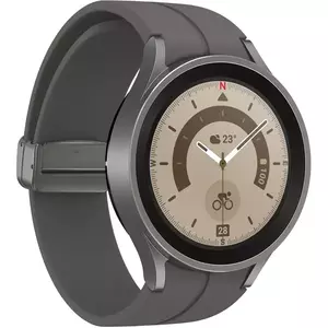 Ceas smartwatch Samsung Galaxy Watch5 Pro, 45mm, LTE, Gray Titanium imagine