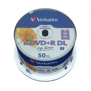 DVD+R 8x 8.5GB Double Layer Inkjet Printable Spindle 50 imagine