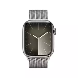 Smartwatch Apple Watch 9 GPS + Cellular 41mm Carcasa Silver Stainless Steel Bratara Silver Milanese imagine