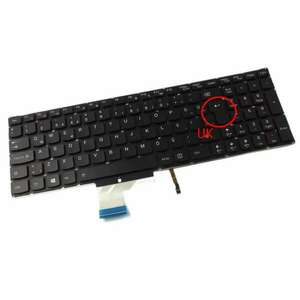 Tastatura Lenovo IdeaPad Y50 70 iluminata layout UK fara rama enter mare imagine