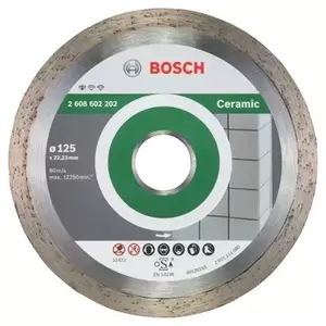 Disc diamantat Bosch Professional Standard pentru ceramica, 125 x 22, 23 x 1.6 x 7 mm imagine