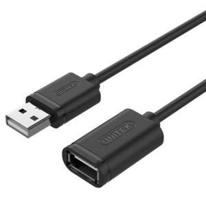 Cablu prelungitor USB Unitek Y-C449GBK, USB 2.0 A tata / A mama , 1.5 m imagine