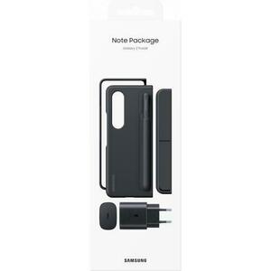 Husa de protectie Samsung Note Package pentru Samsung Galaxy Z Fold 4, Negru + Pen + Incarcator retea 25W imagine